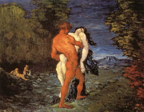 Paul Cezanne L'Enlevement oil painting image